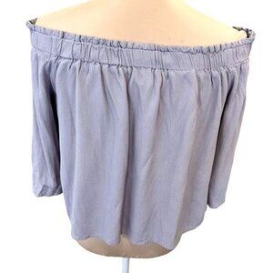 ASTR The Label Off the Shoulder Top Size XS Lavender Spring Summer